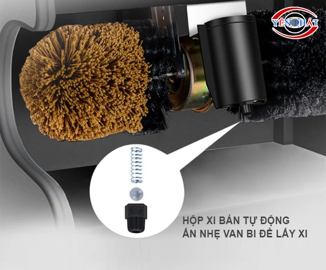 Lấy xi dễ dàng nhờ thiết kế thông minh