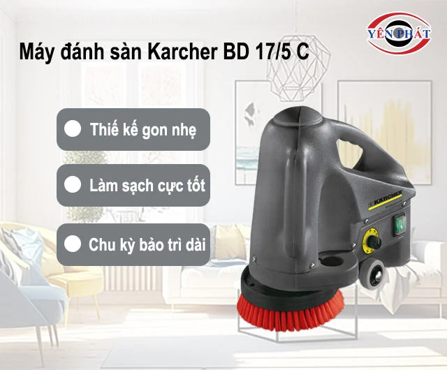 ưu điểm của Máy đánh sàn Karcher BD 17/5 C