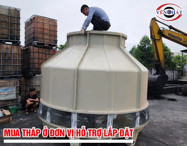 Mau tháp giải nhiệt ở đơn vị hỗ trợ lắp đặt
