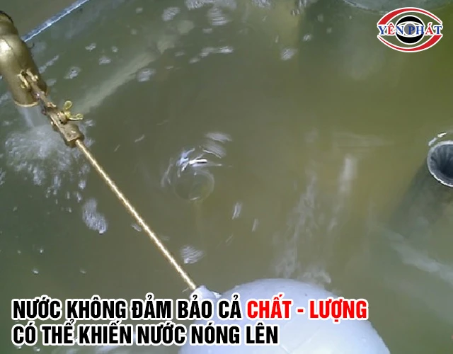 Nhiệt độ nước tháp giải nhiệt tăng cao do chất lượng nước không đảm bảo