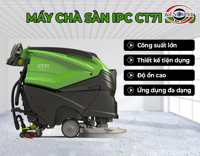 ưu điểm máy chà sàn IPC CT71 BT60