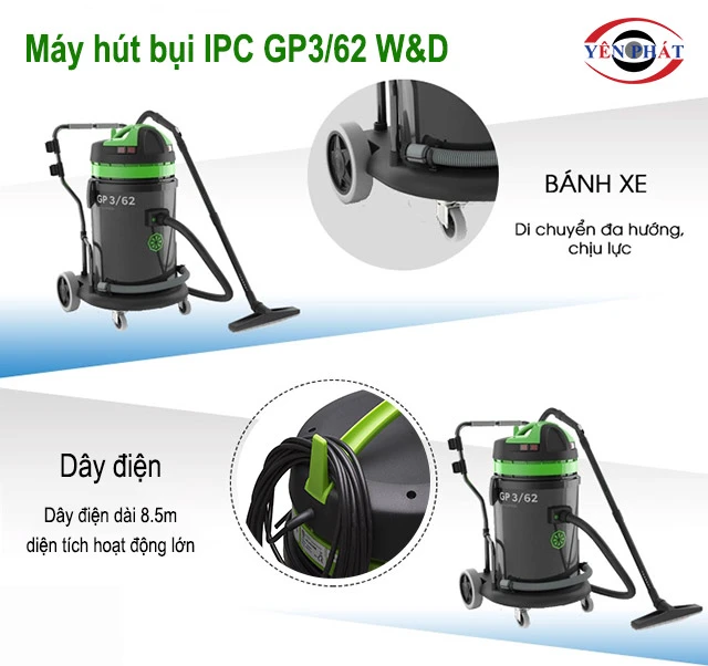 bánh xe và dây điện của IPC GP3/62 W&D