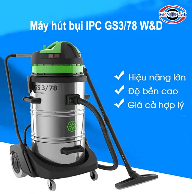 Máy hút bụi khô ướt IPC GS3/78 W&D