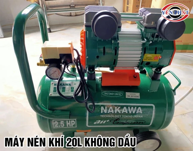 Máy nén khí 20L không dầu
