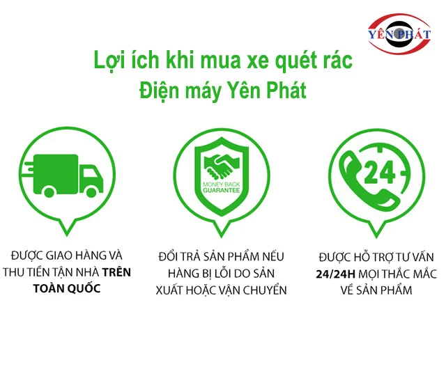 lợi ích mua xe quét rác ở Yên Phát