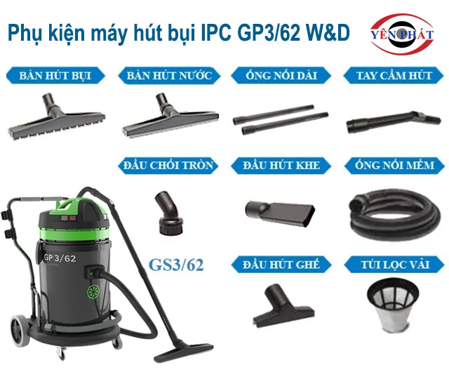 phụ kiện của Máy hút bụi IPC GP3/62 W&D