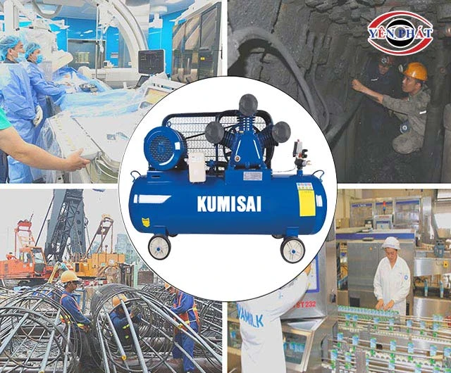 ứng dụng của máy nén khí kumisai kms 10300