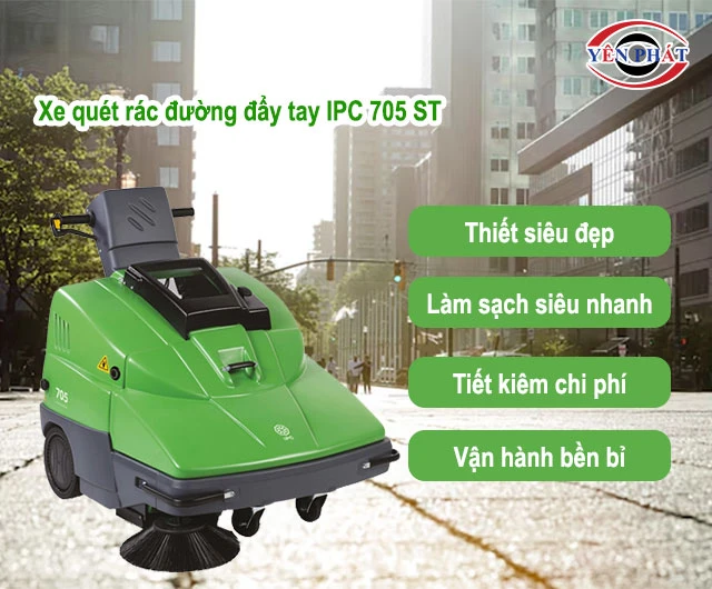 ưu điểm của Xe quét rác IPC 705 ST