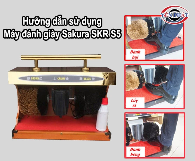 cách dùng máy đánh giày Sakura SKR S5