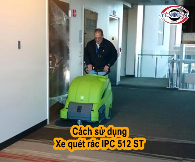 cách dùng xe quét rác ipc 512 st