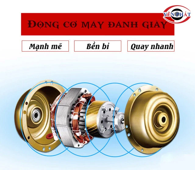 động cơ của máy đánh giày