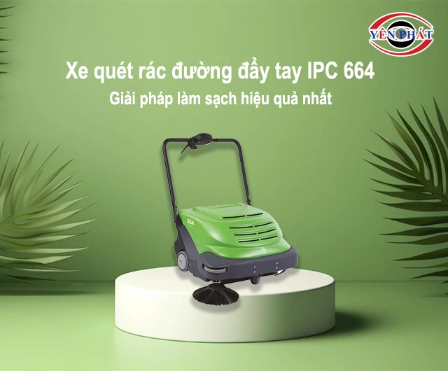 Xe quét rác đường đẩy tay IPC 664