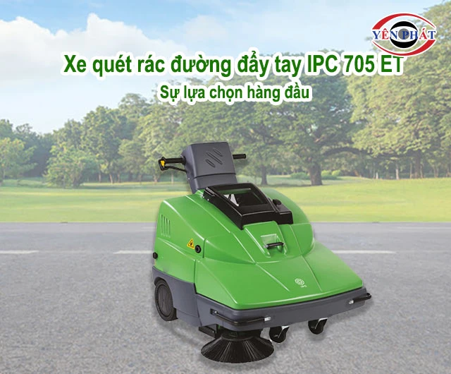 Xe quét rác đường đẩy tay IPC 705 ET