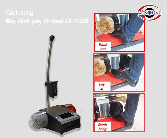 cách dùng Máy đánh giày Sirlroad CX-1125B