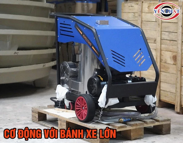 Máy phun rửa cao áp nóng lạnh Kumisai KMS1509 cơ động
