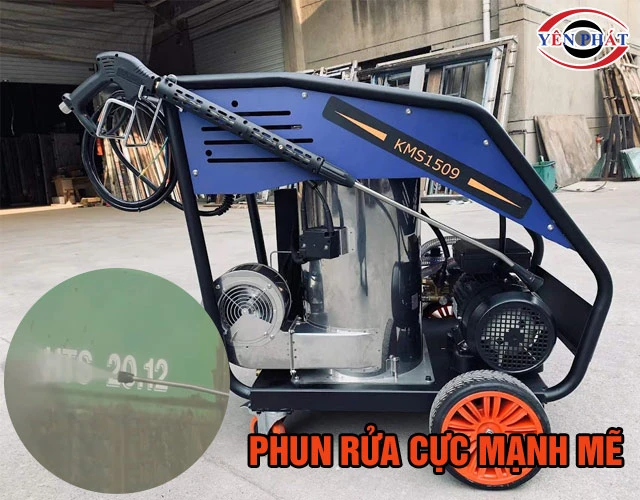 Máy phun rửa cao áp nóng lạnh Kumisai KMS1509 mạnh mẽ