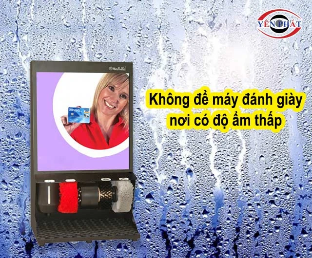 không đặt máy nơi ẩm thấp