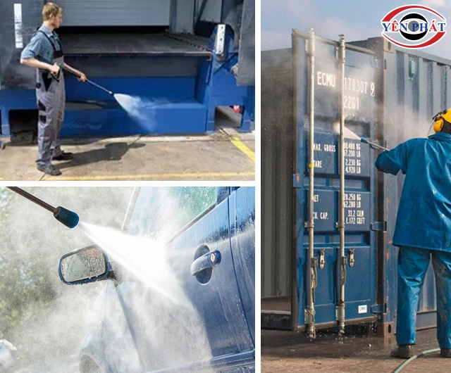 Ứng dụng của máy phun rửa cao áp nóng lạnh Kumisai KMS1509
