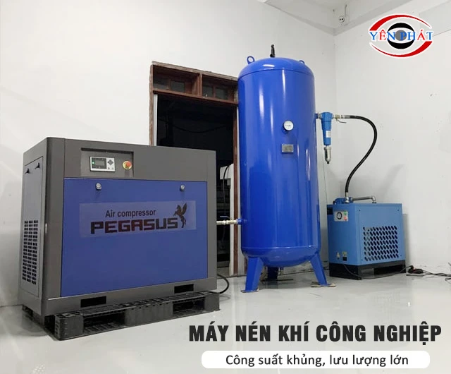 Máy nén khí công nghiệp có công suất & lưu lượng lớn
