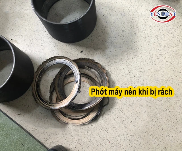 Phớt máy nén khí bị hỏng