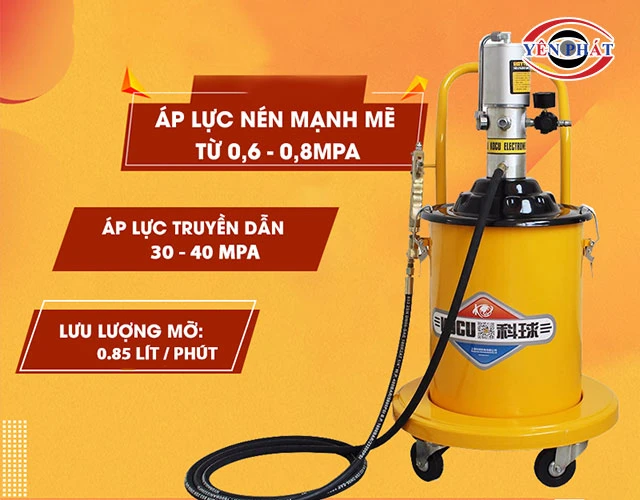 sức mạnh của máy bơm Kocu GZ-9T