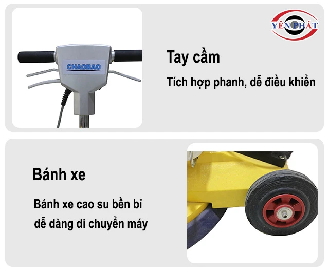 tay cầm và bánh xe máy CHAOBAO PBD2A 
