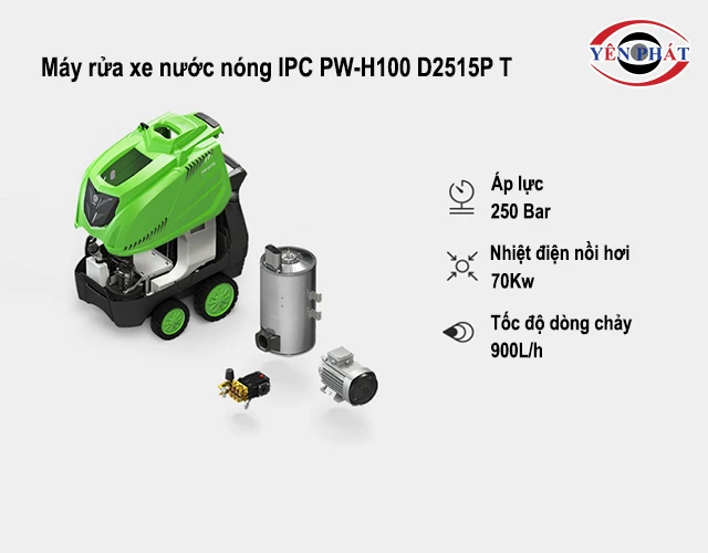 Máy rửa xe nước nóng IPC PW-H100 D2515P T
