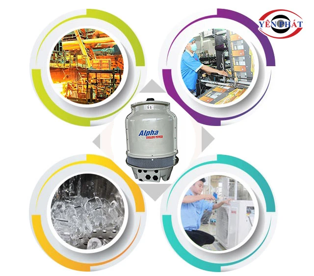 ứng dụng của tháp giải nhiệt Alpha 25RT