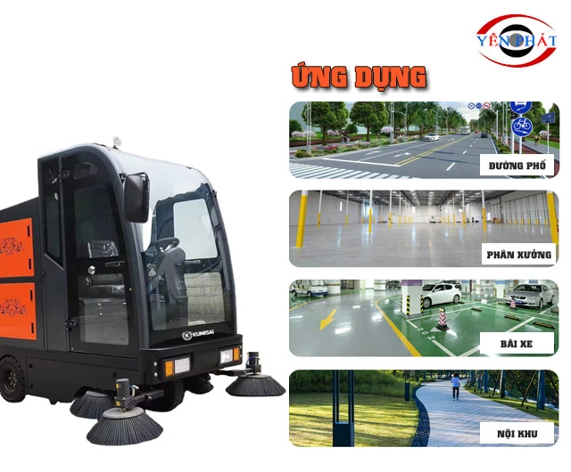 Ứng dụng xe quét rác Kumisai KMS-S13