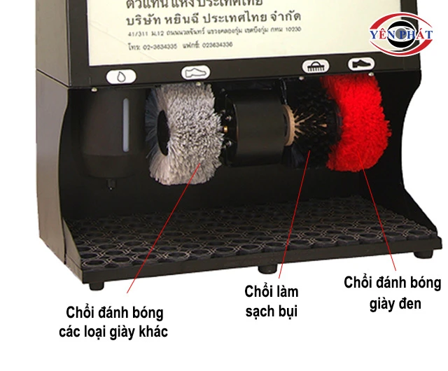 bộ chổi máy đánh giày