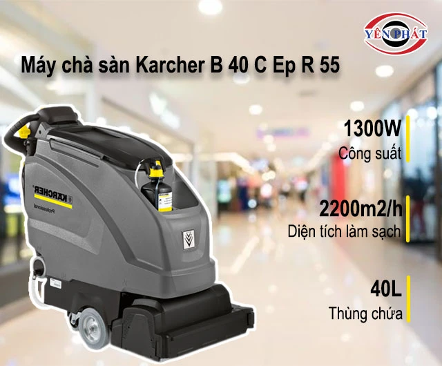 Máy chà sàn liên hợp Karcher B 40 C Ep R 55