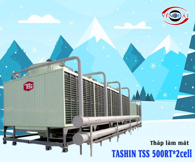 Thiết kế tháp giải nhiệt TASHIN TSS 500RT*2cell