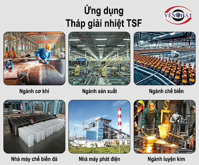 ứng dụng của tháp giải nhiệt TSF