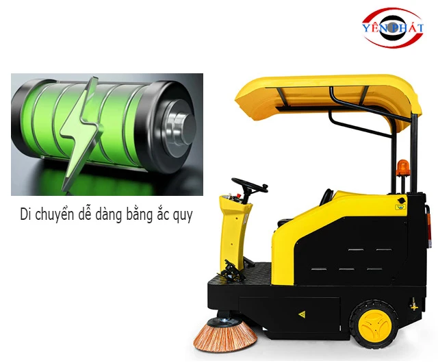 Di chuyển thuận lợi bằng ắc quy
