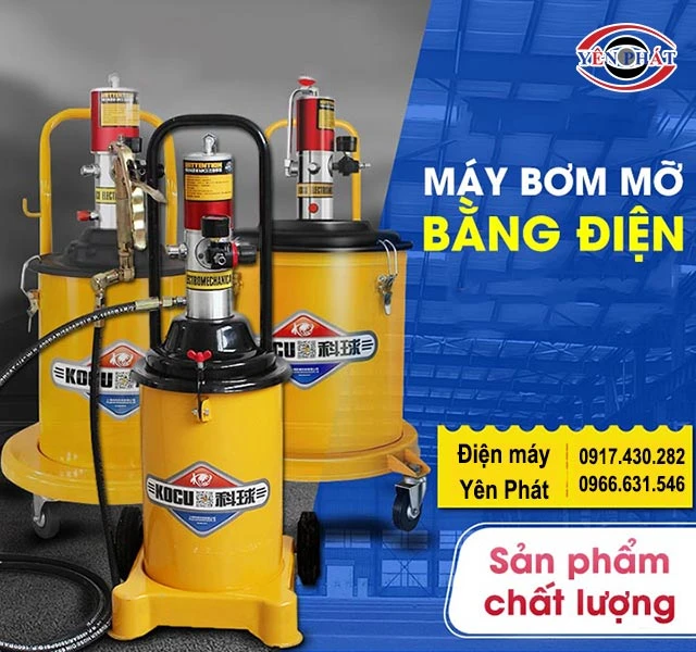 mua máy bơm mỡ điện tại yên phát