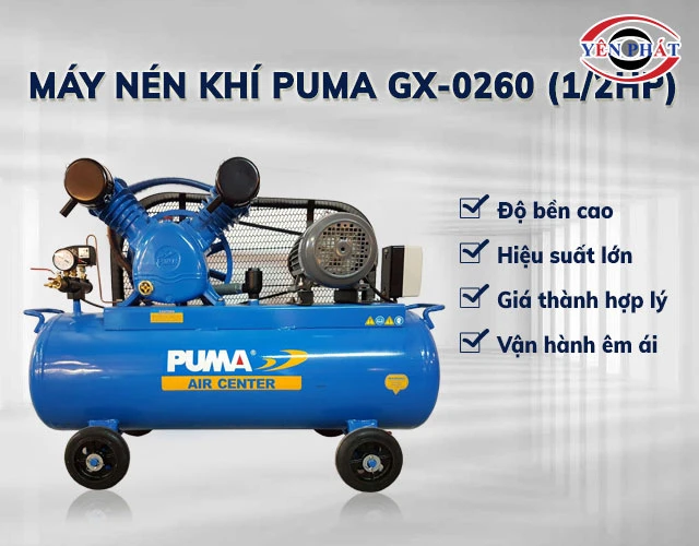  Máy nén khí Puma GX-0260(1/2HP) 