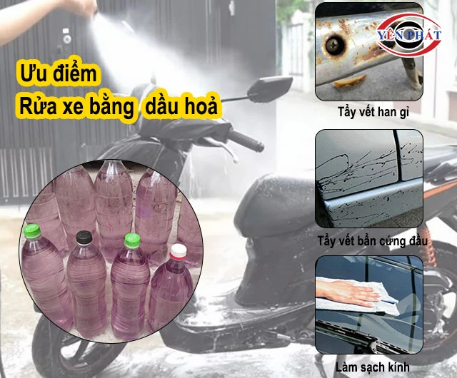 Ưu điểm rửa xe bằng dầu hoả