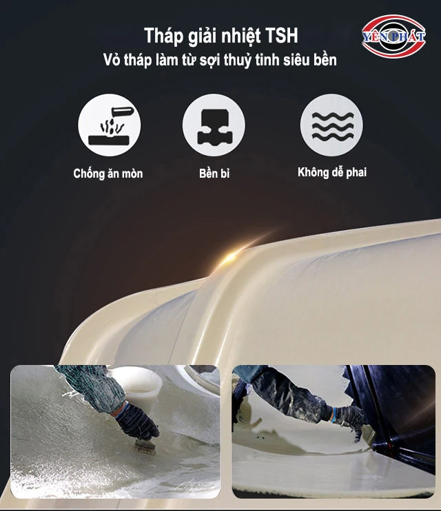 Vỏ tháp giải nhiệt tsh