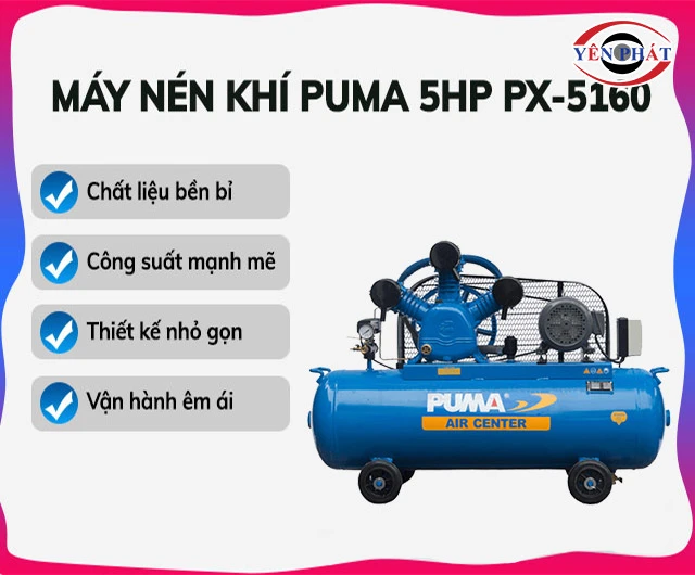 ưu điểm Máy nén khí Puma PX-5160(5HP)