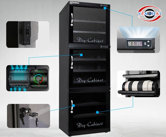 cấu tạo của tủ chống ẩm Kumisai DHC 500