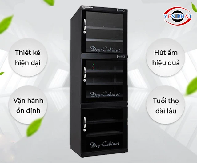 Giao diện tủ chống ẩm Kumisai DHC 500 