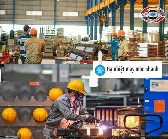 Hạ nhiệt máy móc nhanh, ổn định