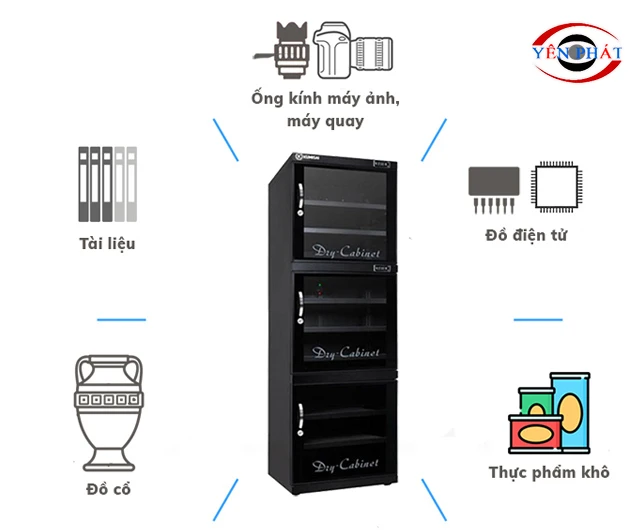 ứng dụng của tủ chống ẩm Kumisai DHC 500