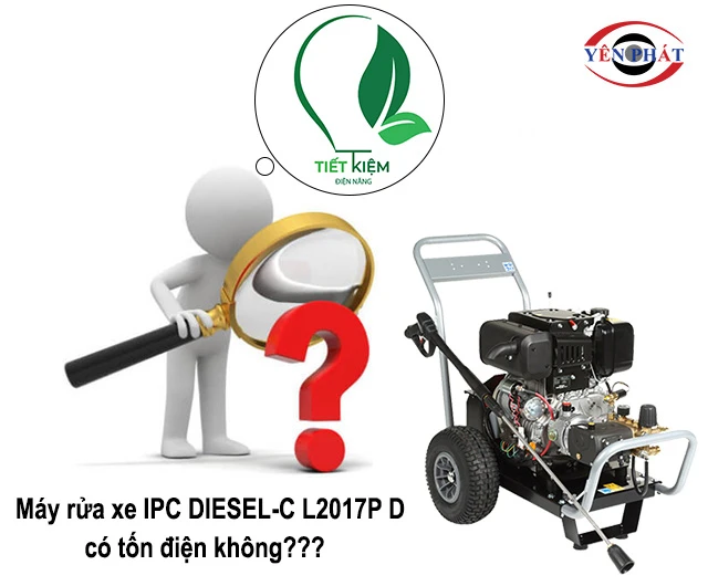 Máy rửa xe IPC DIESEL-C L2017P D có tốn điện?