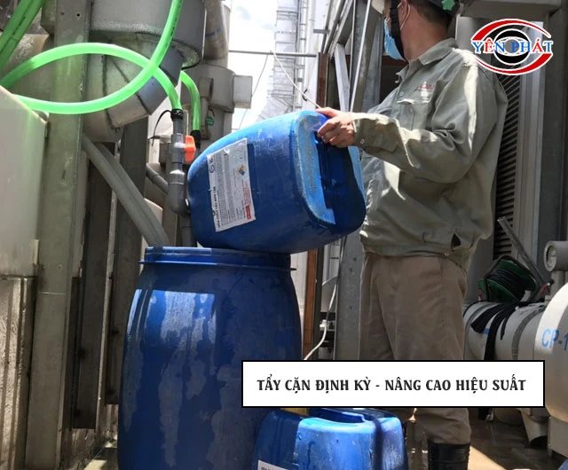 Tẩy cặn định kỳ, nâng cao hiệu suất