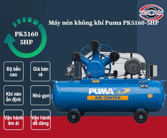 ưu điểm Máy nén khí Puma PK5160-5HP