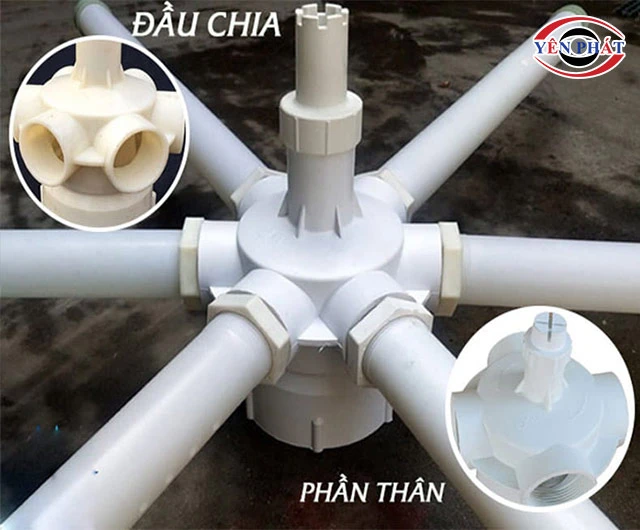Đường ống và đầu phun