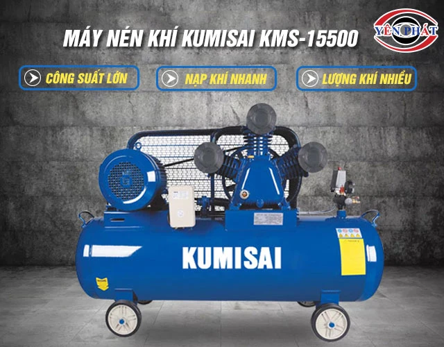 Hiệu suất máy nén khí Kumisai KMS-15500