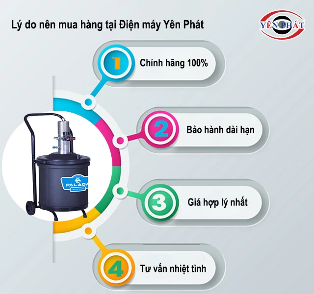 mua Máy bơm mỡ Palada PD-9X tại yên phát