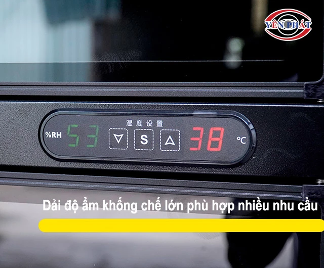 Dải độ ẩm khống chế lớn